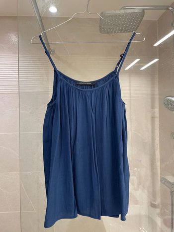Haut bretelles bleu Monoprix taille 34/36