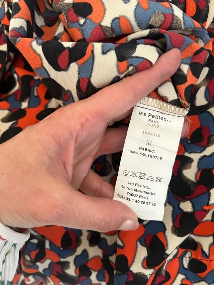 Les petites pantalon fluide, été imprimé taille M/38 multicolore - photo numéro 12