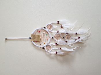 Attrape rêves blanc petit Diamètre 12 cm Neuf sous blister