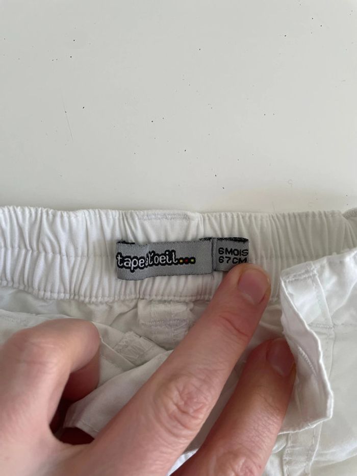 Pantalon blanc tape à l’œil - photo numéro 3