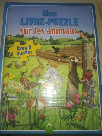 Livre puzzles animaux sous film