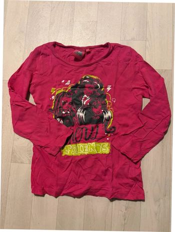 T-shirt 6 ans monster high manches longues fuchsia