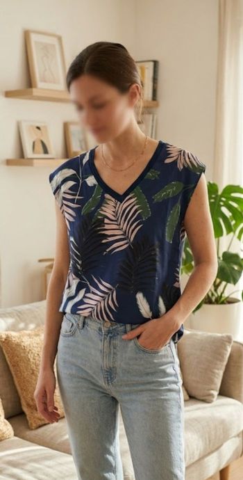Blouse Noémie & co tropical Neuve taille S/36