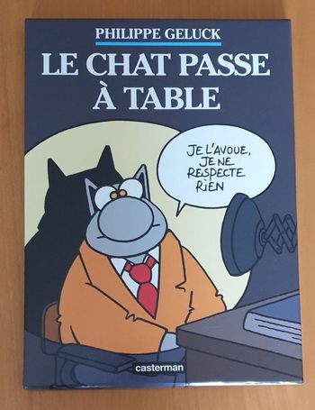 Coffret Bande Dessinée Le Chat Tome 19 - Le chat passe à table Philippe Geluck