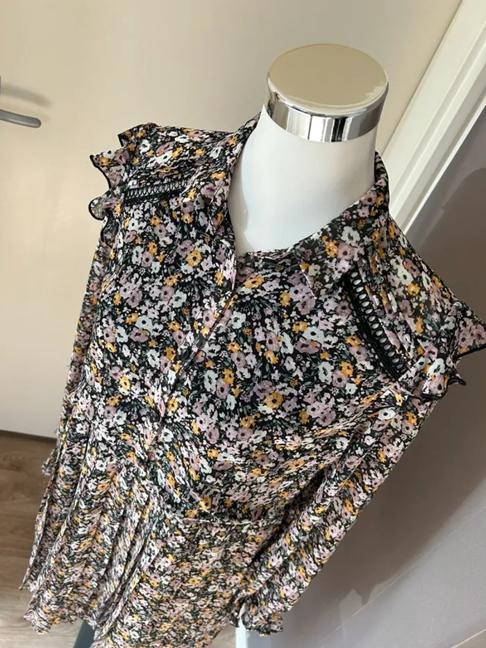 Cherry Paris robe voilée, imprimée, fleur florale taille 3/40 - photo numéro 4