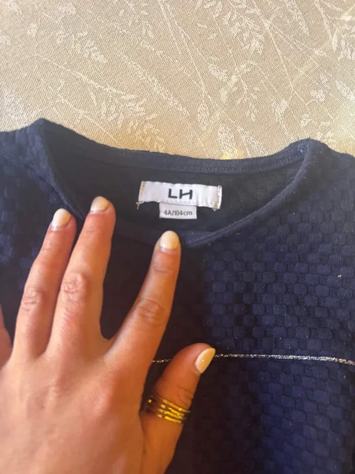 Robe bleu marine la halle 4 ans - photo numéro 3