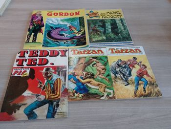 Lot de 5 BD, Tarzan flash Gordon ect.