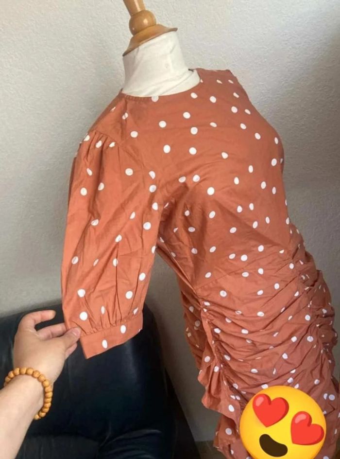 Robe à  petits  pois  neuf  T42 - photo numéro 6