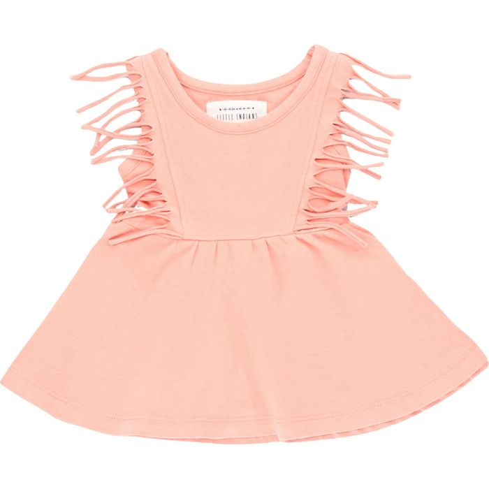 Robe sans manche 0-3 mois en coton bio Little Indians