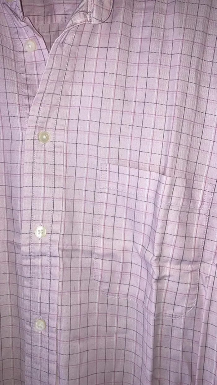 Chemise homme manches longues rose à rayures L Springfield - photo numéro 3
