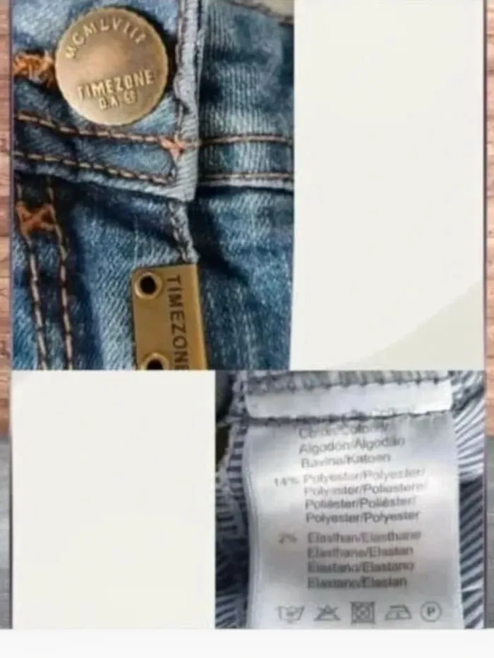 Jean TimeZone,coupe droite ,taille basse ,texture extensible - photo numéro 10