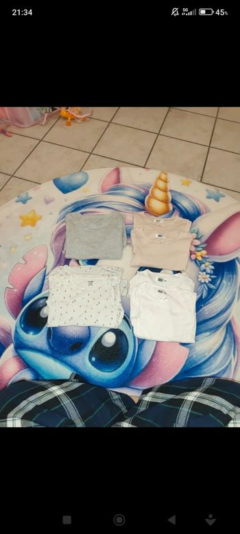 Lot t-shirt manche longue fille 