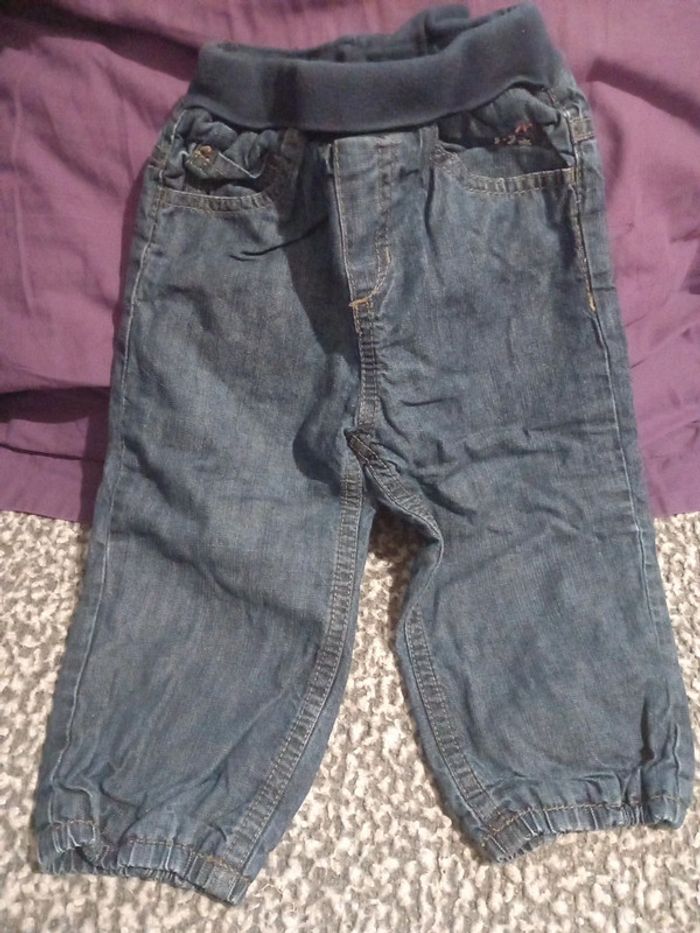 Jean grain de blé taille 18 mois 80cm - photo numéro 1