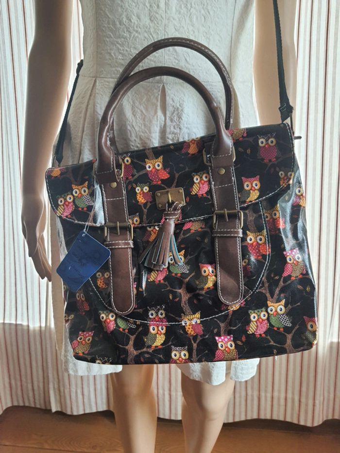 Jolie Sac à main noir/marron Mfhandbags neuf