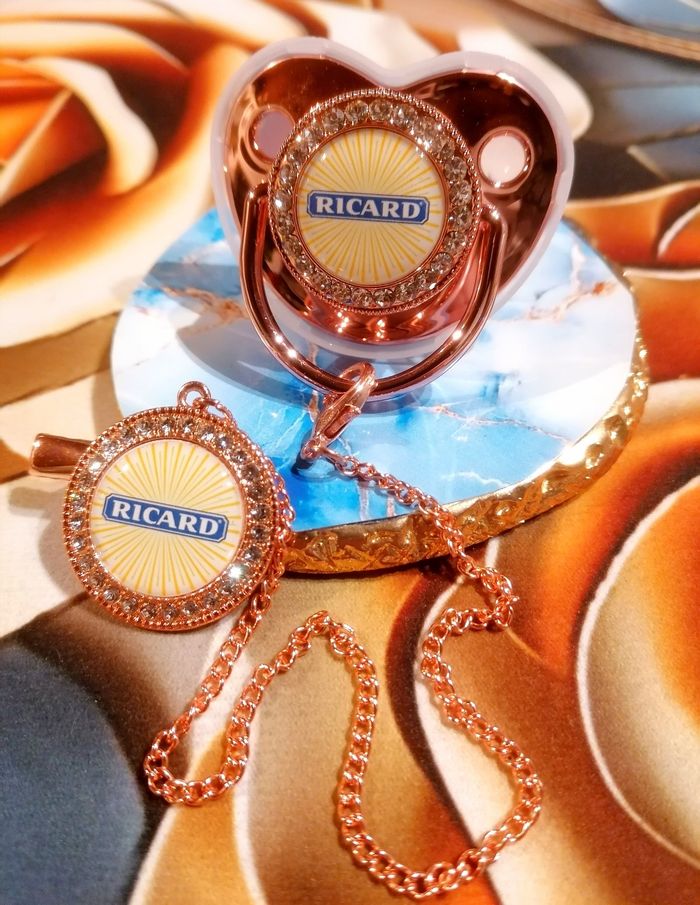 Tétine ricard rose gold