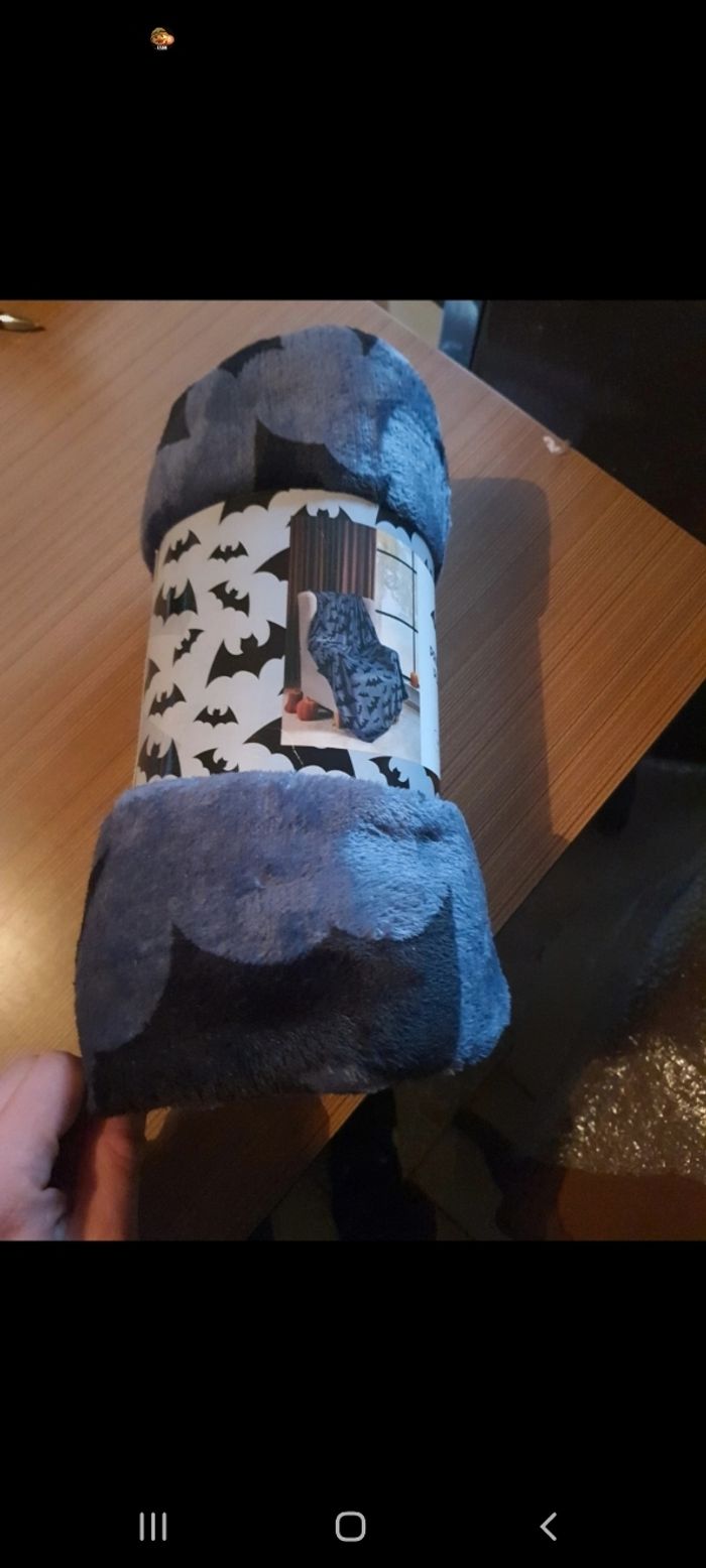 Plaid imprimé chauve-souris