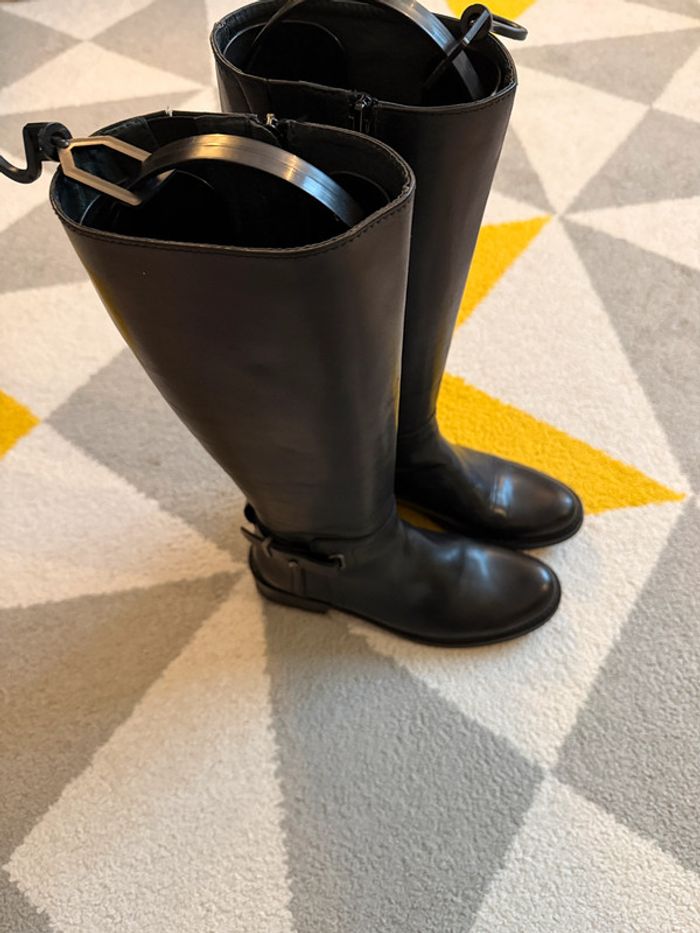 Bottes à talons en cuir Salamander Taille 36 - photo numéro 5