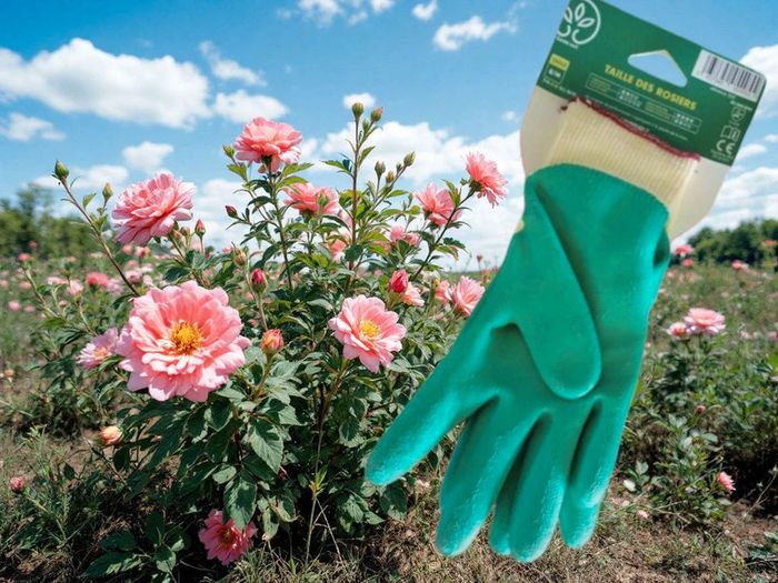 Paire de gants - Pour taille de rosier - Taille M - Gamm Vert - photo numéro 2