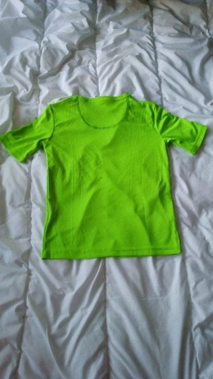 Tee-shirt anti uv vert fluo - photo numéro 2