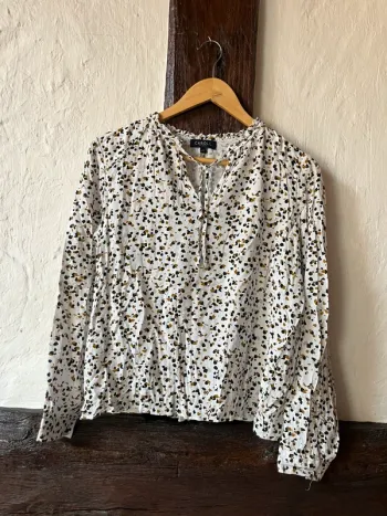 Blouse fluide à imprimé tacheté Caroll - taille 42 - Parfaite pour la rentrée