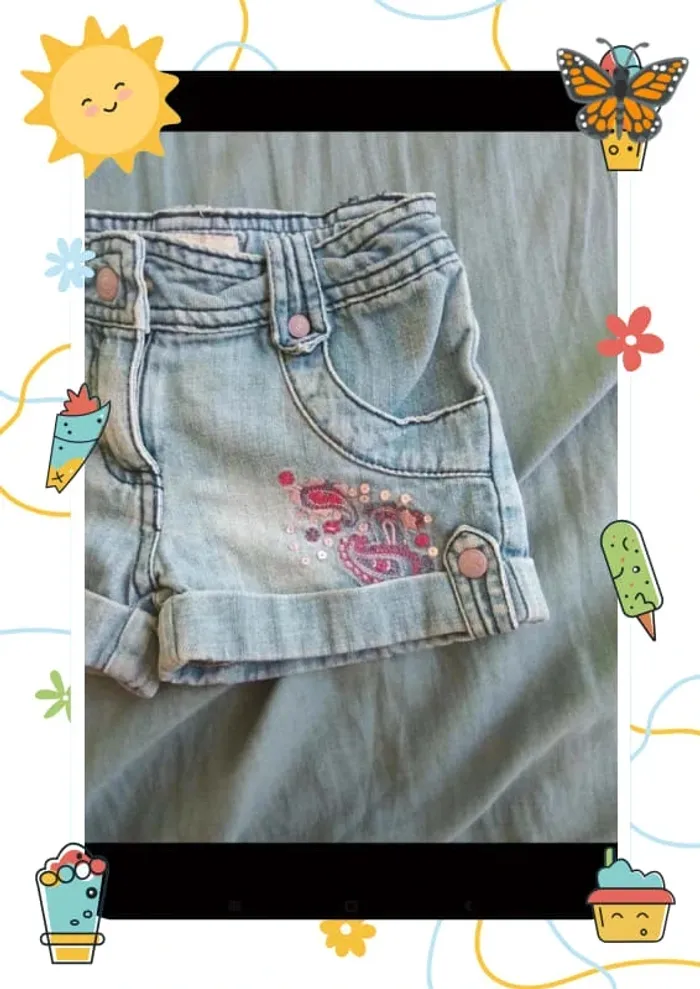 Short en jean 24mois - photo numéro 3