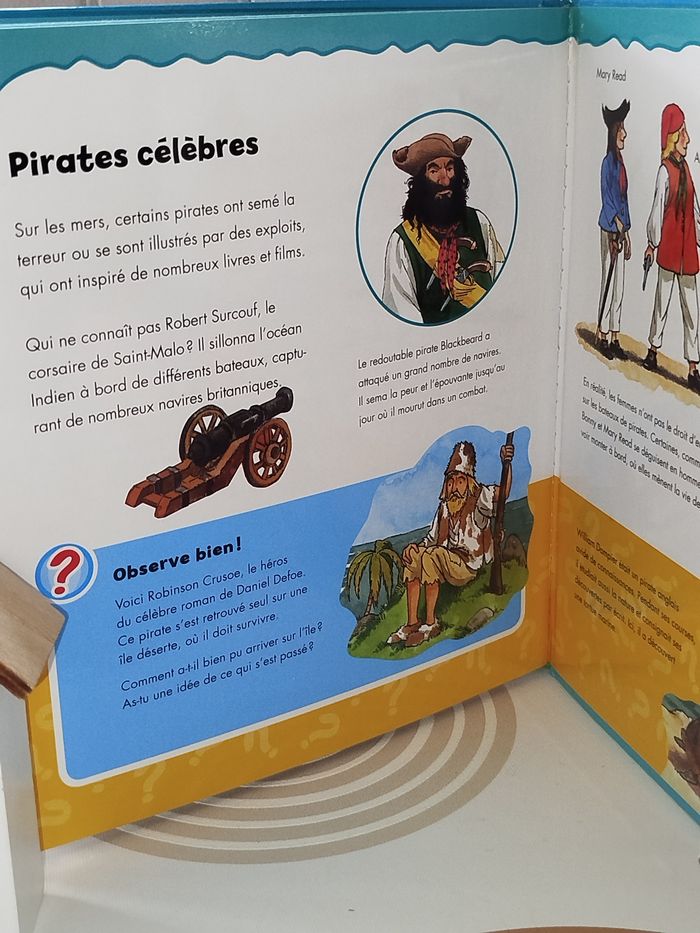 📚 Une mine de savoir Les pirates 📚Très bon état 

Une histoire passionnante sur les pirates 🏴‍☠️.

22 pages illustrées. - photo numéro 5