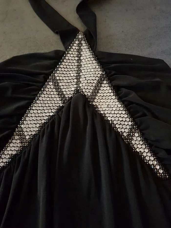 Robe noir avec strass TU - photo numéro 5