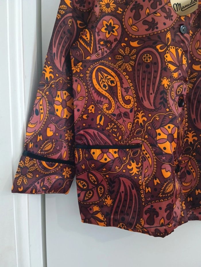Veste chemise vintage/ haut de pyjama - photo numéro 3