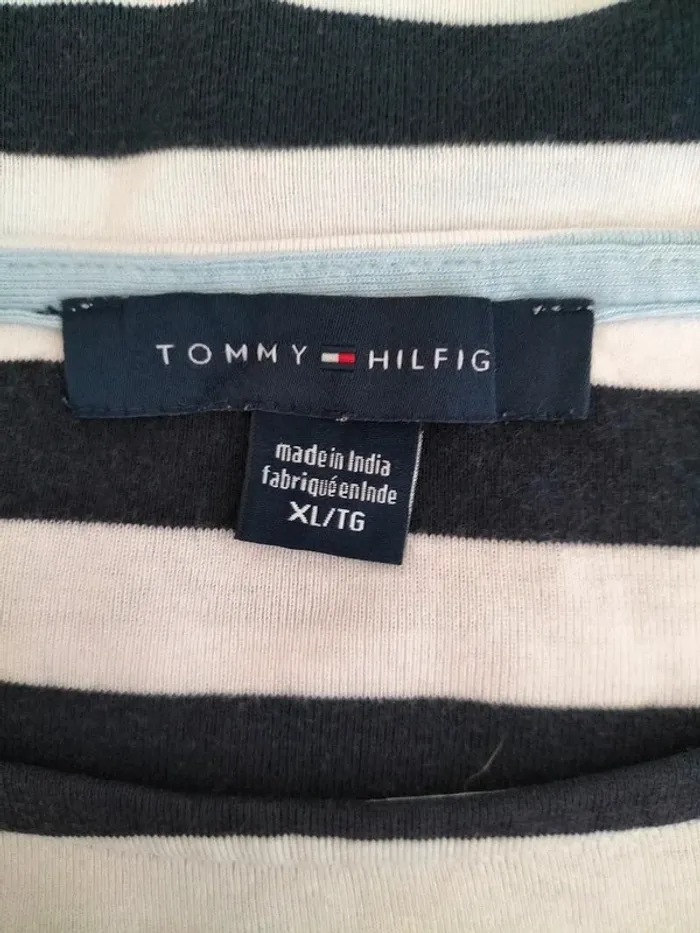 Pull Femmes Manches 3/4 100% Coton - Tommy Hilfiger - Taille XL - photo numéro 7