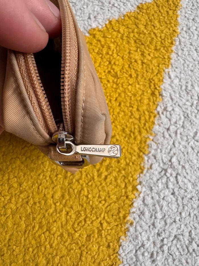 Porte-monnaie longchamp | Beige | 8 cm X 6,5 cm - photo numéro 4
