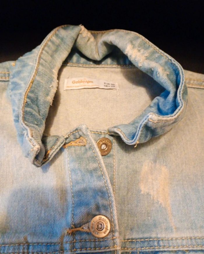Veste en jeans T38 - photo numéro 2