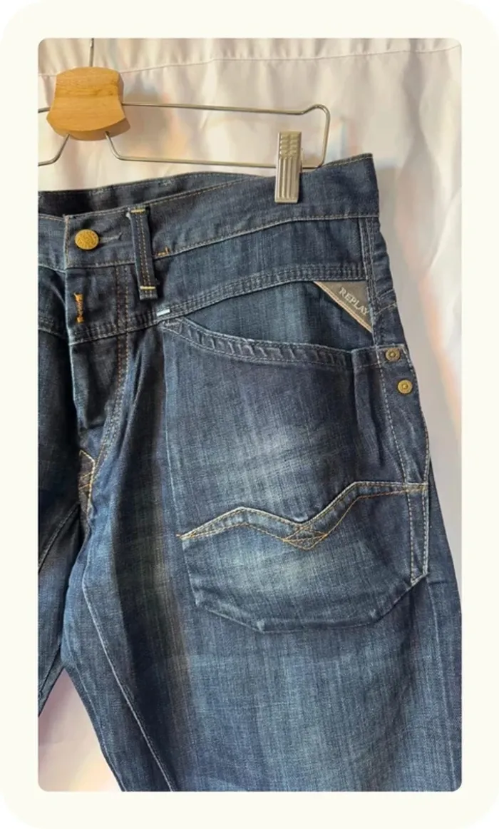 Jean coupe droite homme Replay Taille 42 - photo numéro 2