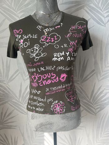 Tee shirt manches courtes imprimé