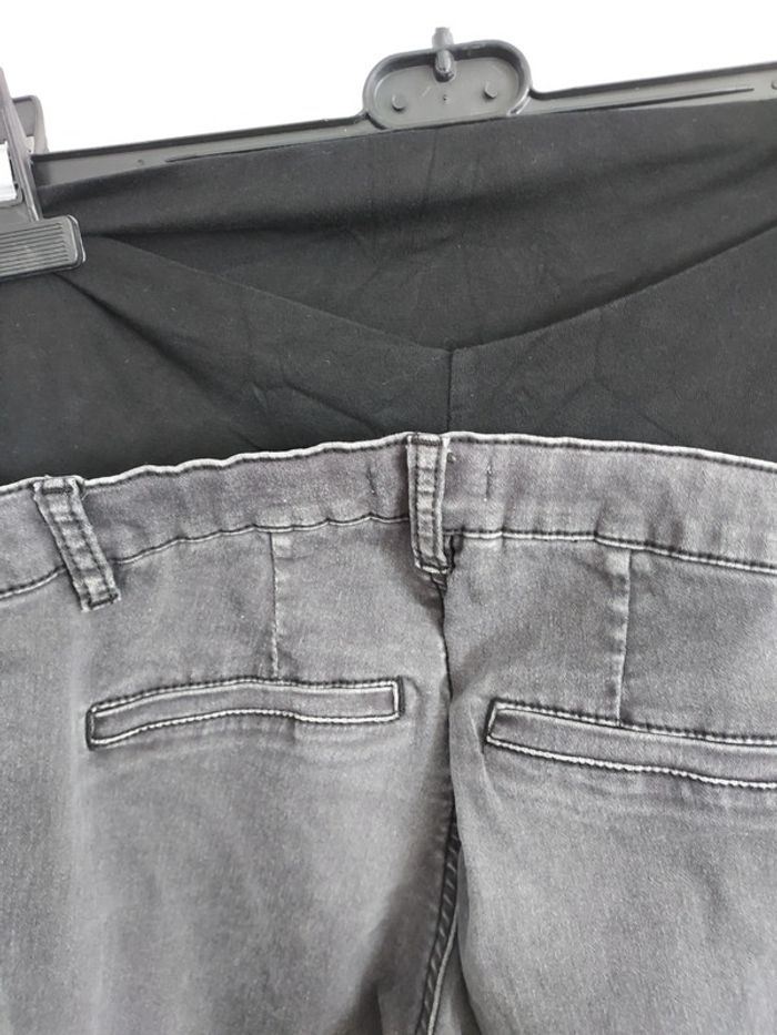 Jeans maternité gris noir - photo numéro 5