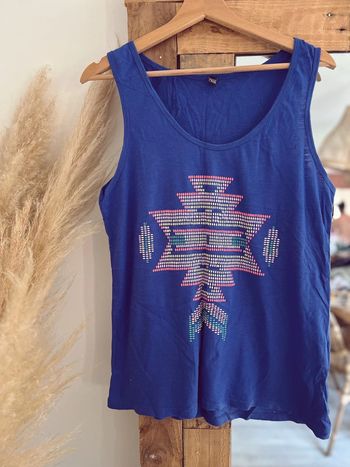 Débardeur femme bleu loose pimkie