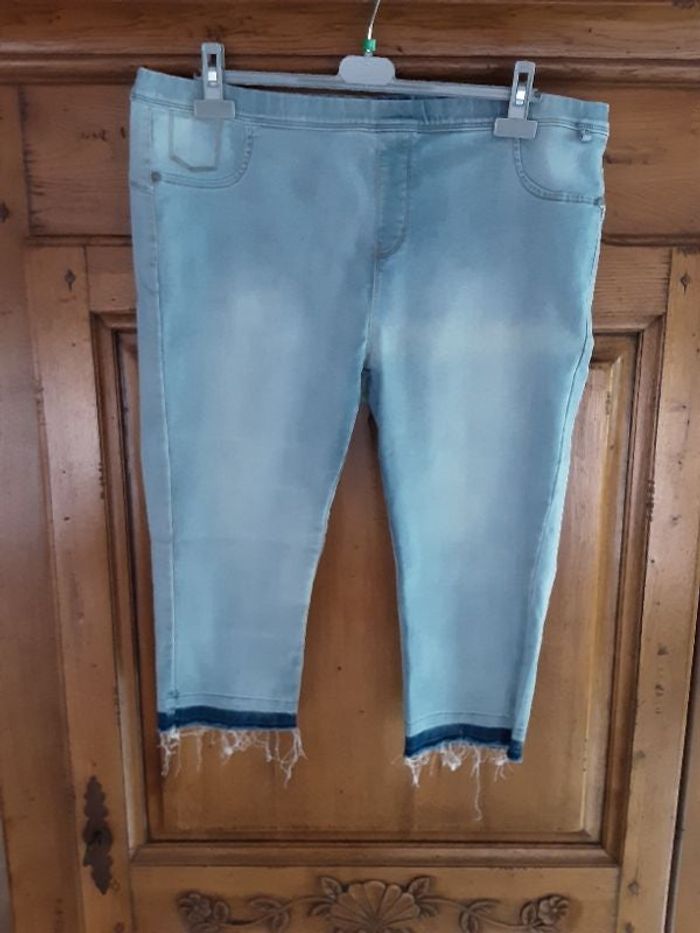 Pantacourt jean grande taille