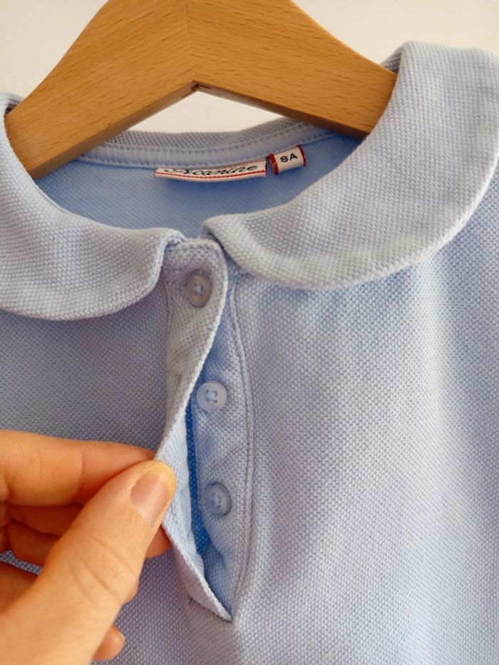 Polo bleu clair Acanthe 8 ans - photo numéro 2