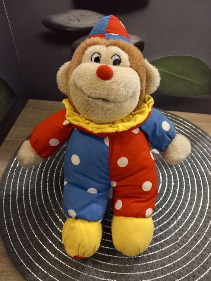 Peluche singe Jemini vintage 27cm model le cirque 🎪