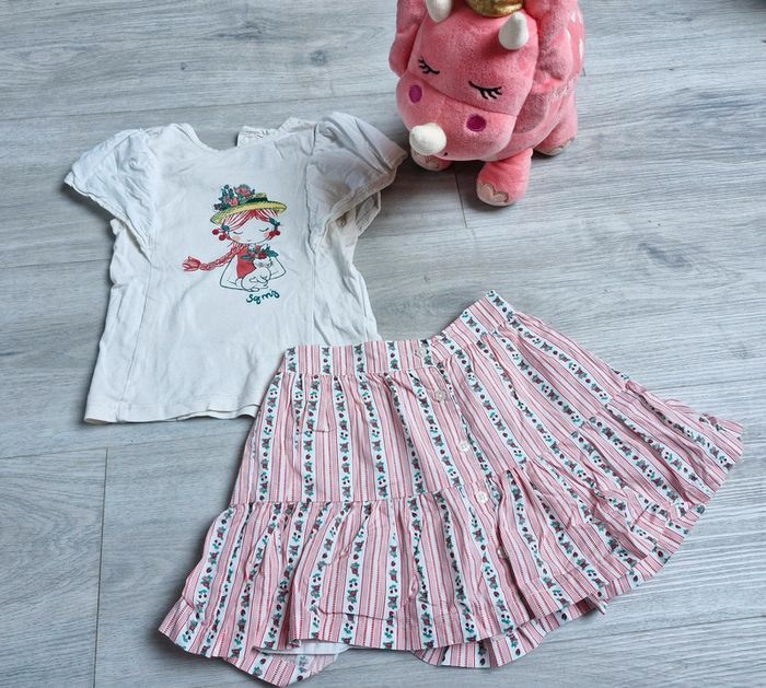 Ensemble jupe t-shirt sergent major 3 ans