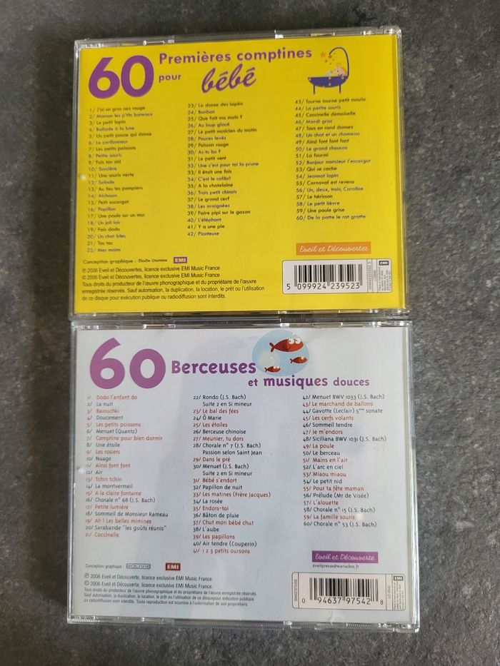 2 CD Berceuses / comptines - photo numéro 4