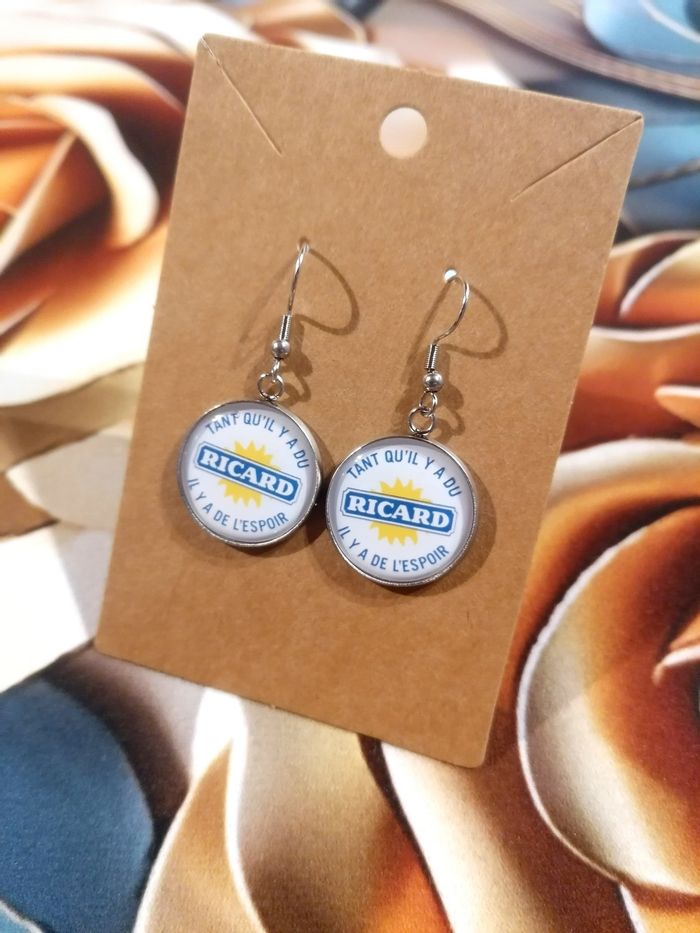 Boucle d'oreille ricard - photo numéro 2