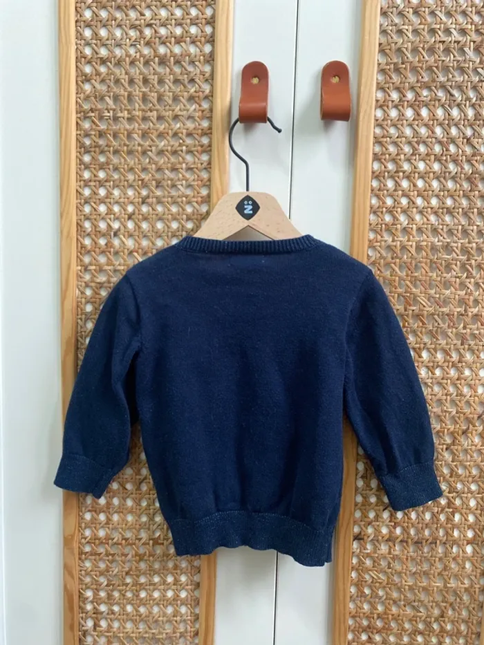 Gilet pailleté bleu - photo numéro 5