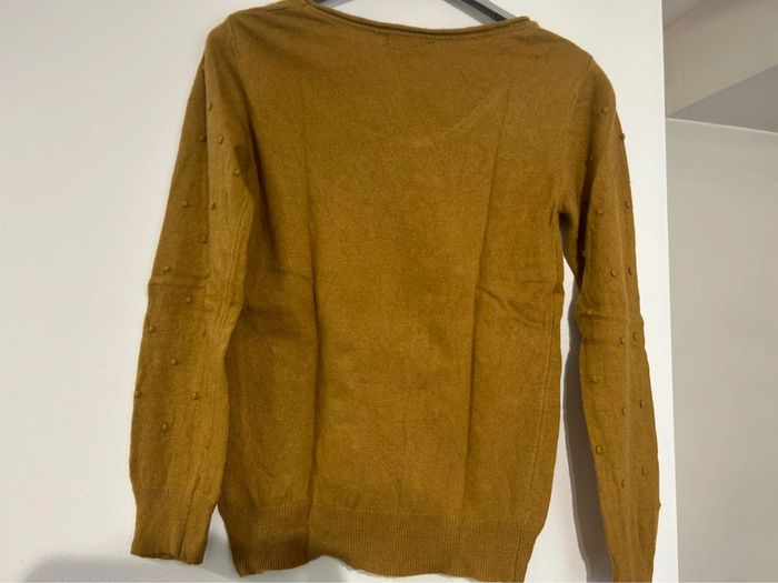 Pull fin 123 moutarde taille S - photo numéro 4