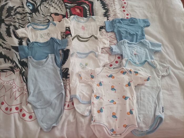 Lot de bodys manches courtes 3mois