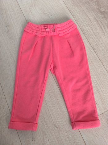 Pantalon jogging molletonné rose orangé fille Gemo - 18 mois