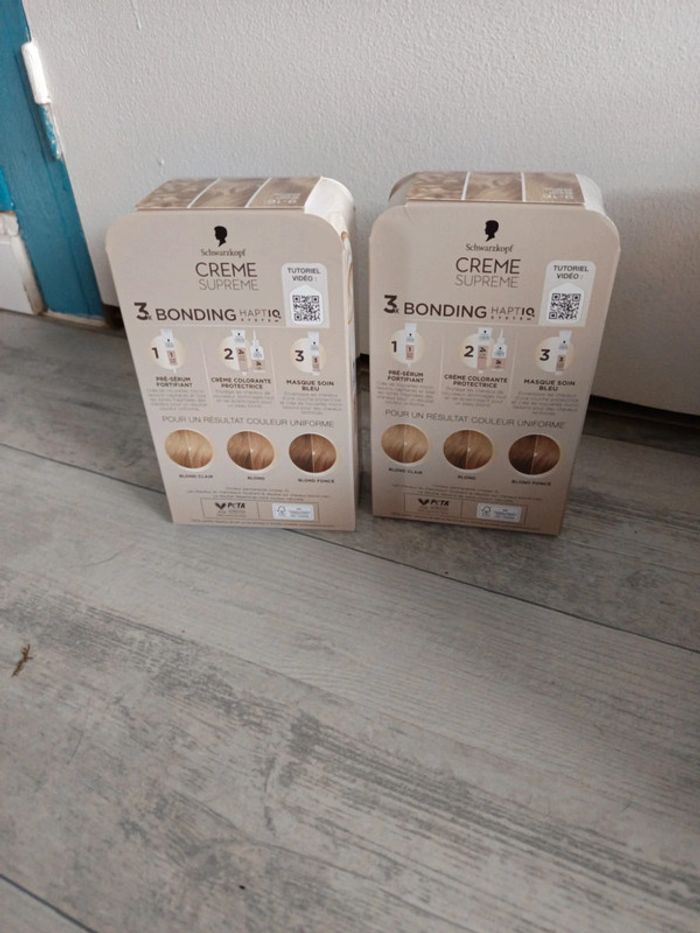 Lot Schwarzkopf crème suprême 9-16 blond clair cendré - photo numéro 3