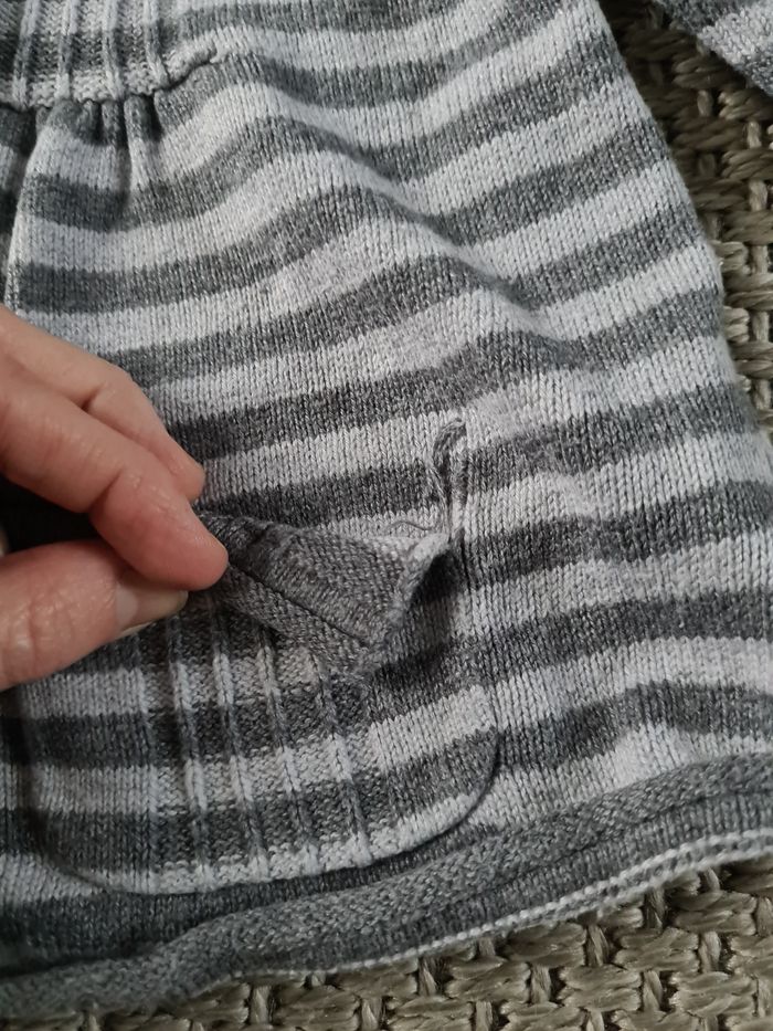 Gilet rayé gris - 24 mois - photo numéro 6