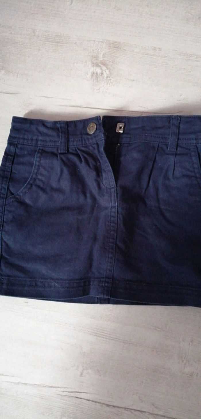 Jupe jean bleu marine