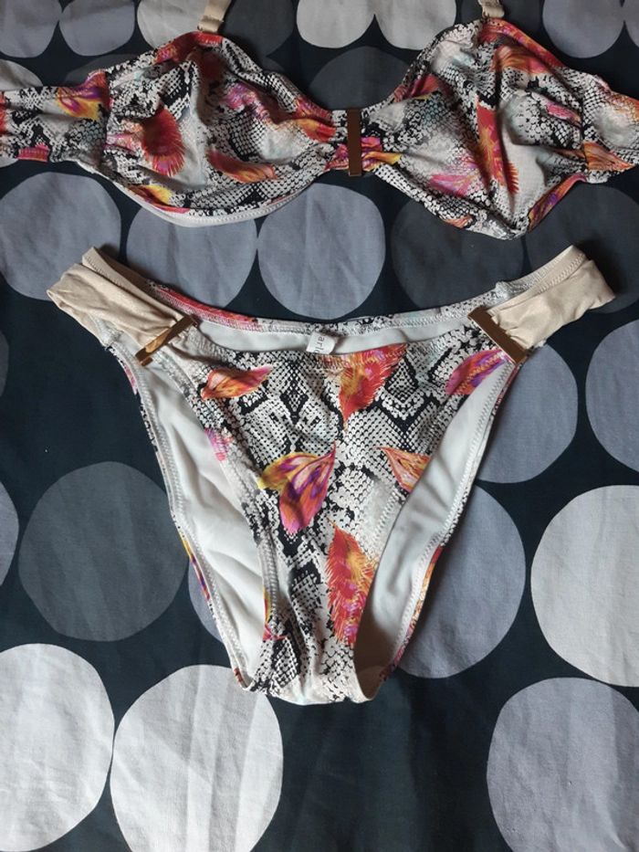Maillot de bain 2 pièces femme 38 - photo numéro 3