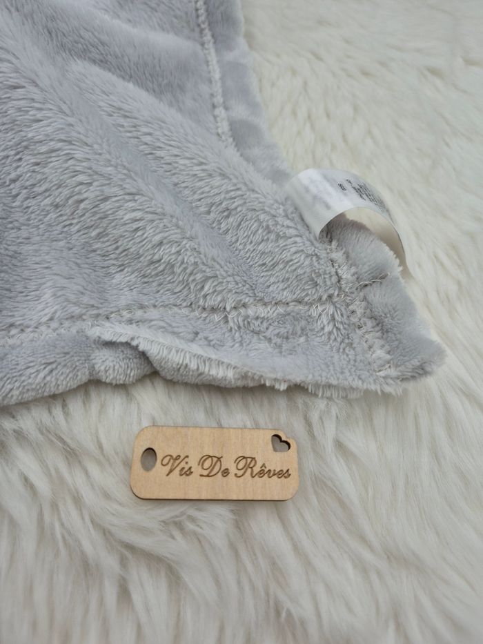 Doudou plat carre Zèbre Gris Nuage Primark - photo numéro 5